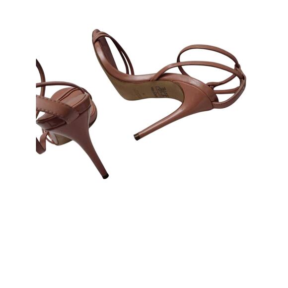 Zara Womens  Pink  Ankle Strap Sandals Heels Sz 8 - Picture 6 of 11